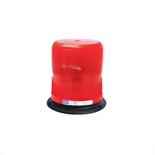 ECCO® Pulse II® 7950R 7945 360° Medium Profile Strobe Beacon, Red, LED Lamp, 12 to 48 VDC, 1.3 A, 3-Bolt/Flange/Surface Mount