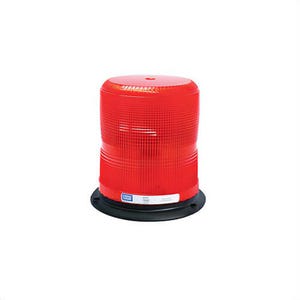 ECCO® Pulse II® 7950R 7945 360° Medium Profile Strobe Beacon, Red, LED Lamp, 12 to 48 VDC, 1.3 A, 3-Bolt/Flange/Surface Mount
