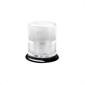 ECCO® Pulse II® 7970C 7965 360° Medium Profile Strobe Beacon, Clear, LED Lamp, 12 to 24 VDC/46.1 W, 3.6 A, 3-Bolt/Flange/Surface Mount
