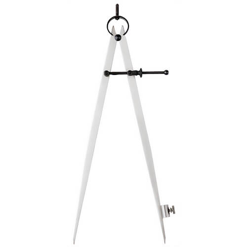 Empire® 27033 Compass Heat Treated Polished Steel, Spring Hardened and Tempered, 12 in