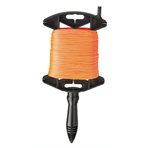 Empire® 39-500OR Braided Line with Reel, Durable #18 Braided Nylon, Orange, 500 ft