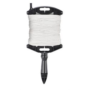Empire® 39-500W Braided Line with Reel, Durable #18 Braided Nylon, White, 500 ft