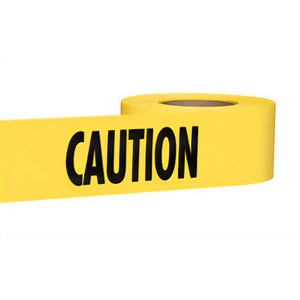 Empire® 71-1001 Standard Underground Barricade Tape, CAUTION Legend, Yellow, 3 in x 1,000 ft