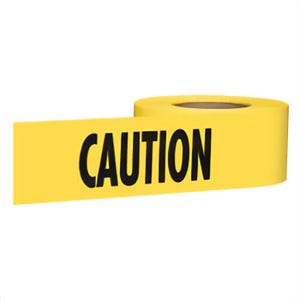 Empire® 71-1003 Standard Underground Barricade Tape, CAUTION Legend, Yellow, 3 in x 1,000 ft