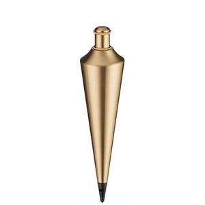 Empire® 924BR Brass Plum Bob with Extra Hardened Steel Tip, 24 oz