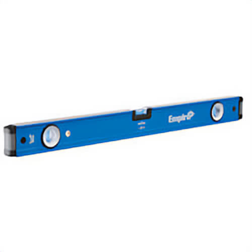 Empire® E75.32 True Blue® E75 Box Level, 32 in L, 3 Vials, Aluminum, (1) Level/(2) Plumb Vial Position