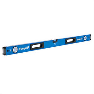 Empire® E75.48 True Blue® E75 Box Level, 48 in L, 3 Vials, Aluminum, (1) Level/(2) Plumb Vial Position