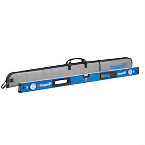 Empire® EM105.48 True Blue® E105 Magnetic Digital Box Level, 48 in L, 3 Vials, Aluminum