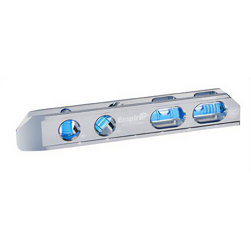 Empire® EM71.8 True Blue® Magnetic Billet Torpedo Level with Blue-Banded Vial, Aluminum, Imperial, 8 in
