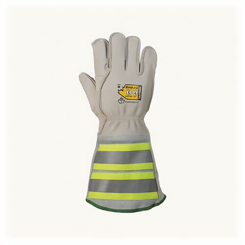 Superior Glove® 365DLXTKGXL Endura® Winter Cut-Resistant Gloves, XL, Cowgrain Leather, 6 in Reflective Gauntlet Cuff
