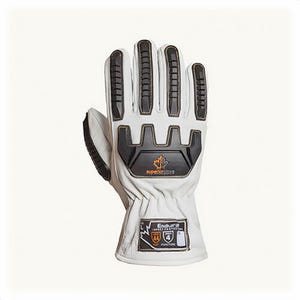 Superior Glove® 378GKGVBEXL Endura® Driver Gloves, XL, Goatskin Leather, Slip-On Cuff, ANSI Cut-Resistance Level A4, White