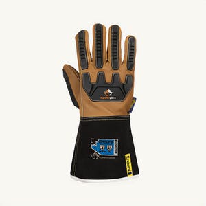 Endura® 375KGTVBS 375KGTVB Winter Anti-Impact Driver Gloves, S, Goatskin Leather /TPR, Gauntlet Cuff, ANSI Cut-Resistance Level: A5