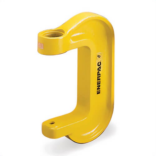 Enerpac® A220 C-Clamp Press, 20 ton Capacity, 8.38 in with dia Max Work, 11.88 in H Max Work, 2-3/4 in Base, Hydraulic Power