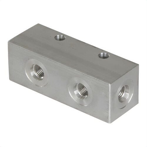 Enerpac® A60 Hydraulic Manifold, 5-Port Long, A Series, 5,000 psi Pressure, 3-1/2 in L