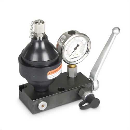 Enerpac® ACBS202A Accumulator Coupler Package, 7.7 in³ Oil/10.37 in³ Oil Volume, 1,450 psi Pre-Charged Nitrogen Pressure