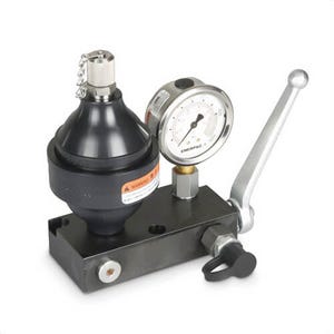 Enerpac® ACBS22A Accumulator Coupler Package, 0.9 in³ Oil/10.37 in³ Oil Volume, 1,450 psi Pre-Charged Nitrogen Pressure