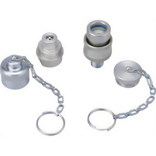 Enerpac® CT200 High Flow-Ram and Hose Coupler Set with 2 Dust Caps, NPTF 1/4 in