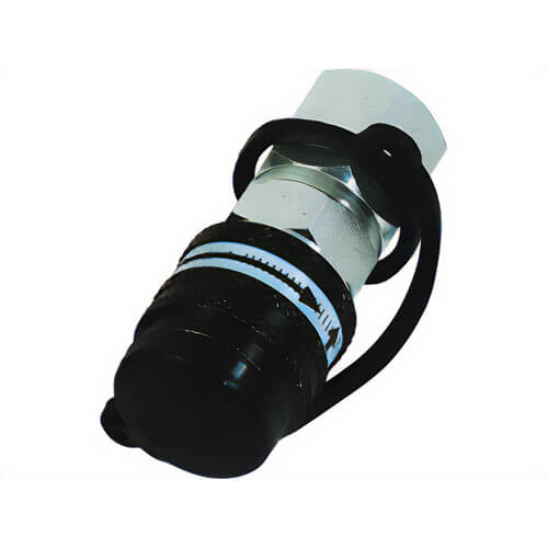 Enerpac® CT211 Flush Face/No Spill Ram Coupler Half with Dust Cap for Bolting Products 1/4 in NPTF