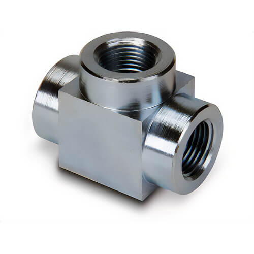 Enerpac® FZ-1612 High Pressure Tee, 3/8 x 3/8 in, NPTF x NPTF, 700 Bar