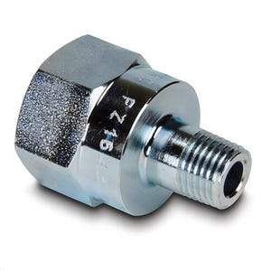 Enerpac® FZ1633 High Pressure Adapter Fitting, 1/2 x 1/4 in Nominal, Female NPTF x Male NPTF End Style, Domestic
