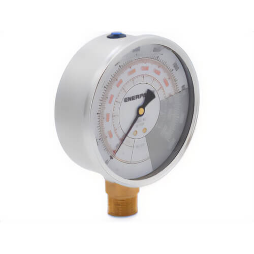 Enerpac® GF10P Hydraulic force and Pressure Gauge, Imperial Scale, for Use with 10 ton Cylinders