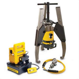 Enerpac® GPS64EE GPS Series Hydraulic Sync-Grip Puller Set, 50 ton, 3 in Stroke Length, 7,850 psi Operating