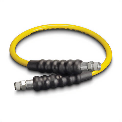 Enerpac® H7203 H700 Series High Pressure Hydraulic Hose, 3/8 in Nominal, NPTF End Style, 3 ft L, 10,000 psi Working, Thermoplastic