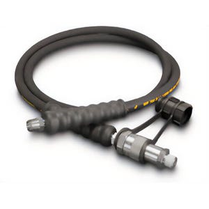 Enerpac® HC9210B Heavy-duty Rubber High Pressure Hydraulic Hose, 10 ft, 0.25 in Internal dia