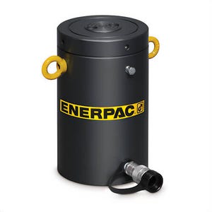 Enerpac® HCL1008 Single-Acting, High Tonnage, Lock Nut Hydraulic Cylinder, 113 ton Capacity, 7.87 in Stroke