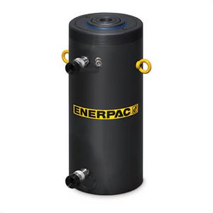 Enerpac® HCR5010 Double-Acting High Tonnage Hydraulic Return Solid Plunger Hydraulic Cylinder, 62 ton Capacity, 3.94 in Bore