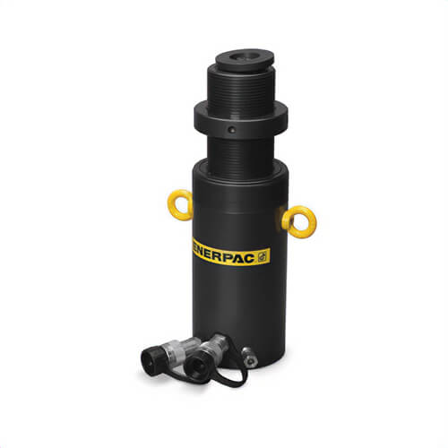 Enerpac® HCRL506 Double-Acting High Tonnage Hydraulic Return Lock Nut Solid Plunger Hydraulic Cylinder