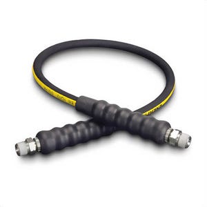 Enerpac® HLS512 High Pressure Hydraulic Hose, 1/4 in Nominal, 37° Flare End Style, 1 ft L, 5,000 psi Working
