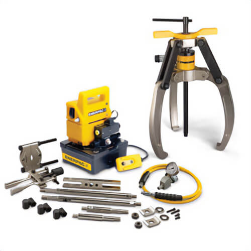 Enerpac® LGHMS324EB Lock Grip Hydraulic Master Puller Set 3-Jaw, 24 ton, 10,150 psi Operating