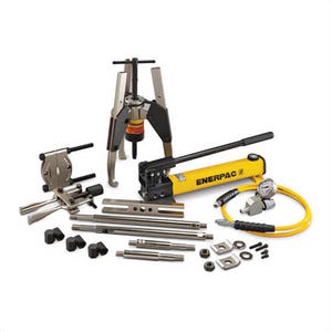 Enerpac® MPS14H MPS Series Hydraulic Sync-Grip Master Puller Set, 14 ton, 1 in Stroke Length, 10,000 psi Operating