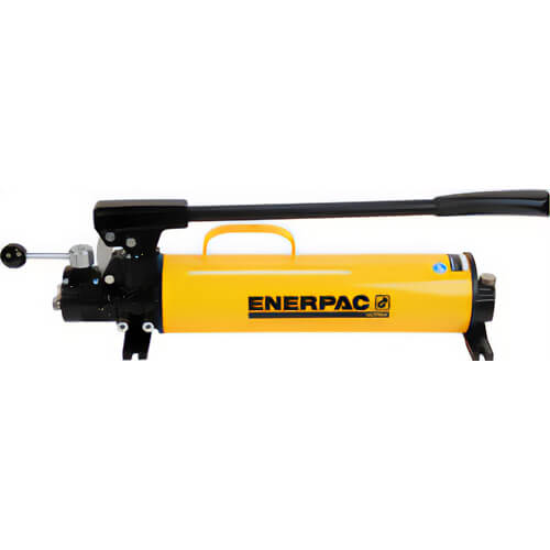 Enerpac® P84 Two Speed, Ultima Steel Hydraulic Hand Pump, 134 in³ Usable Oil, for use with Double-Acting Cylinders