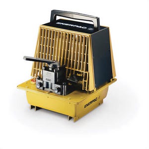 Enerpac® PAM1042 Air Hydraulic Pump, 4/3 Manual Valve, 2.0 gal Usable Oil, for use with Double-Acting Cylinders