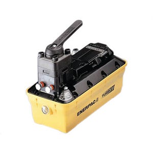 Enerpac® PAMG1402N Turbo II Air Hydraulic Pump, 4/3 Manual Valve, 127 in³ Usable Oil, for Use with Double-Acting Cylinders