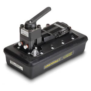 Enerpac® PAMG1405N Turbo II Air Hydraulic Pump, 4/3 Manual Valve, 230 in³ Usable Oil, for use with Double-Acting Cylinders