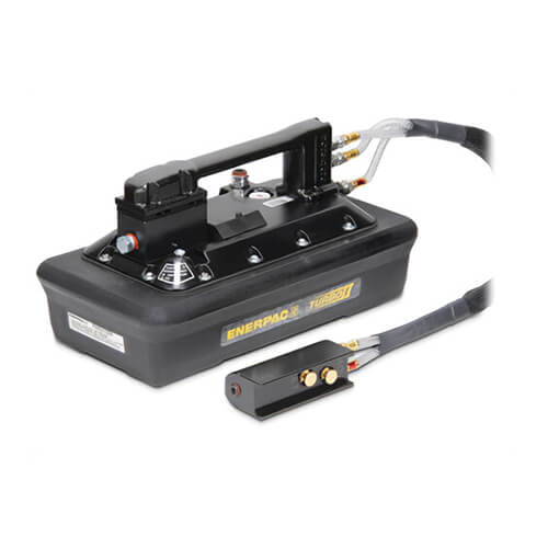 Enerpac® PARG1105N Turbo II Air Hydraulic Pump, 3/3 Manual Valve with Pendant, 230 in³ Usable Oil