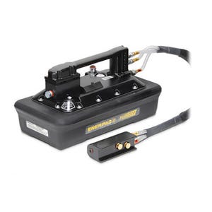 Enerpac® PARG1105N Turbo II Air Hydraulic Pump, 3/3 Manual Valve with Pendant, 230 in³ Usable Oil