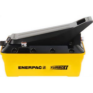 Enerpac® PATG1102N Turbo II Air Hydraulic Pump, Hand or Foot Operated 3/3 Treadle Valve, 127 in³ Usable Oil