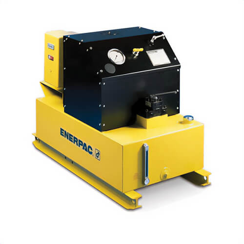 Enerpac® PER8418C Electric Hydraulic Pump 8,000 Series 2-Speed 3-Position 4-Way, 12.5 hp, 25 gal Reservoir, 2/4.4 GPM Flow Rate