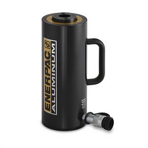 Enerpac® RACH2010 Aluminum Hollow Plunger Hydraulic Cylinder, 25.4 ton Capacity, 9.84 in Stroke