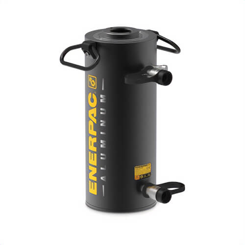 Enerpac® RARH6010 Double-Acting Hydraulic Return Hollow Plunger Hydraulic Cylinder, 66.81 ton Advance, 29.65 ton Retract Capacity