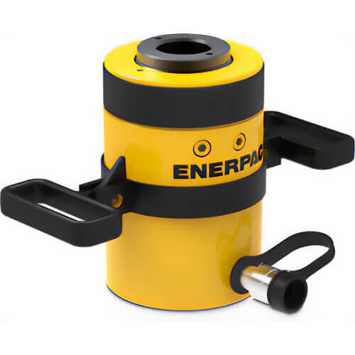 Enerpac® RCH603 Single-Acting, Hollow Plunger Hydraulic Cylinder 63.6 ton, 3 in Stroke