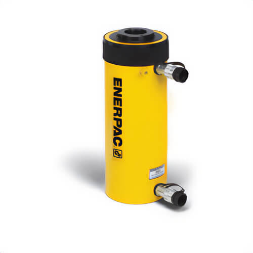 Enerpac® RRH606 Double-Acting Hydraulic Return Hollow Plunger Hydraulic Cylinder, 64 ton Advance, 42 ton Retract Capacity