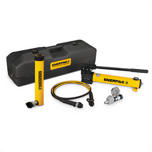 Enerpac® SCR1010TB Hydraulic Cylinder and Hand Pump Set, 10 ton, 10.13 in, 10,000 psi