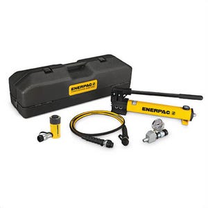 Enerpac® SCR102TB Hydraulic Cylinder and Hand Pump Set, 10 ton, 2.13 in, 10,000 psi