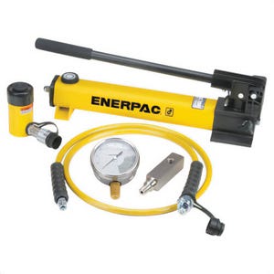 Enerpac® SCR106H Hydraulic Cylinder and Hand Pump Set, 10 ton Cylinder Capacity, 6.13 in Cylinder Stroke