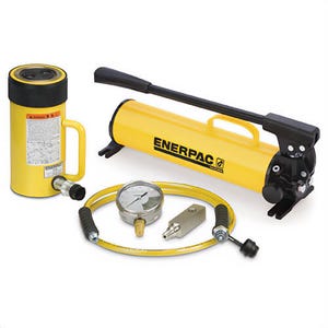 Enerpac® SCR2514H Hydraulic Cylinder and Hand Pump Set, 25 ton, 14-1/4 in, 10,000 psi